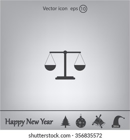 Scales balance icon