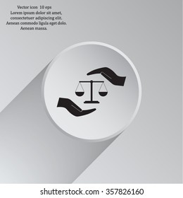 Scales balance icon