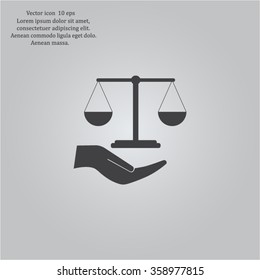 Scales balance icon