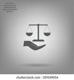 Scales balance icon