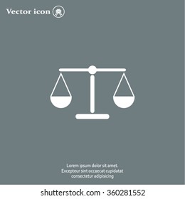 Scales balance icon