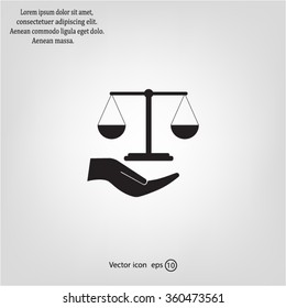 Scales balance icon