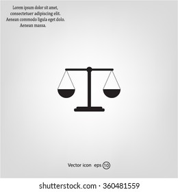 Scales balance icon