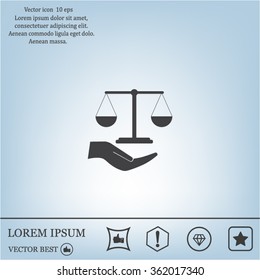 Scales balance icon