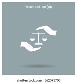 Scales balance icon