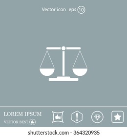 Scales balance icon