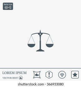 Scales balance icon