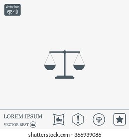 Scales balance icon