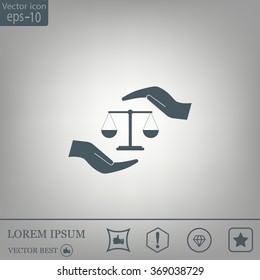 Scales balance icon