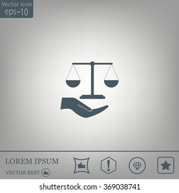 Scales balance icon