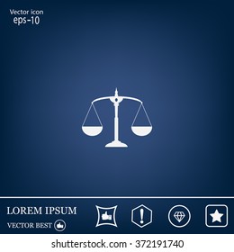 Scales balance icon