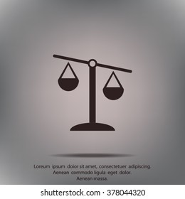 Scales balance icon