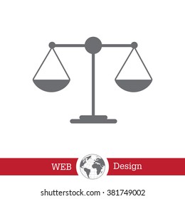 Scales balance icon