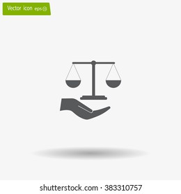 Scales balance icon