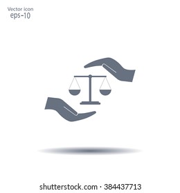 Scales balance icon