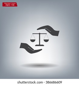 Scales balance icon