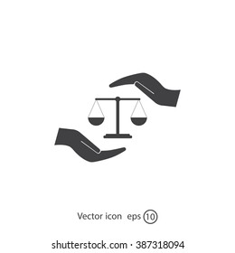 Scales balance icon