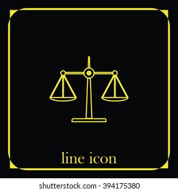 Scales balance icon.