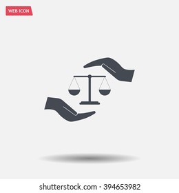 Scales balance icon