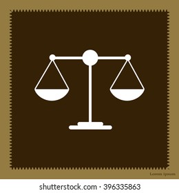 Scales balance icon