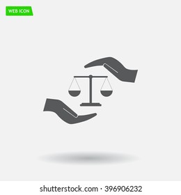 Scales balance icon