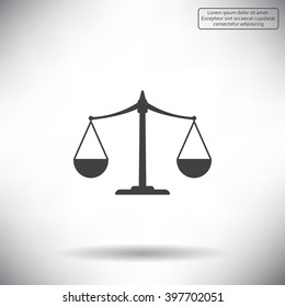 Scales balance icon