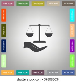 Scales balance icon