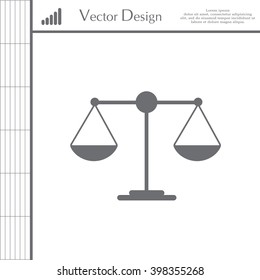 Scales balance icon