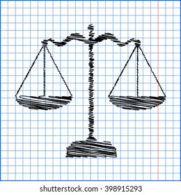 Scales balance icon