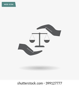 Scales balance icon