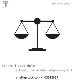 Scales balance icon