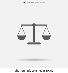 Scales balance icon