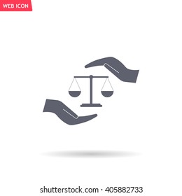 Scales balance icon