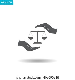 Scales balance icon