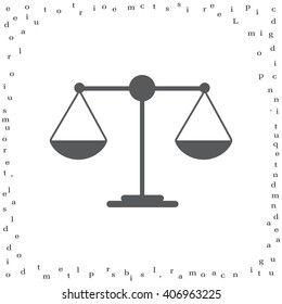 Scales balance icon