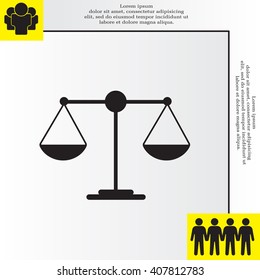 Scales balance icon