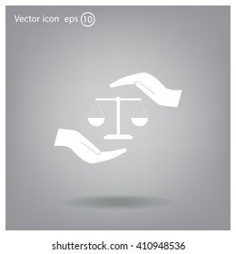 Scales balance icon
