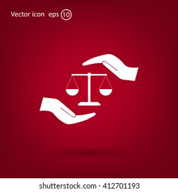 Scales balance icon