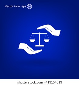Scales balance icon