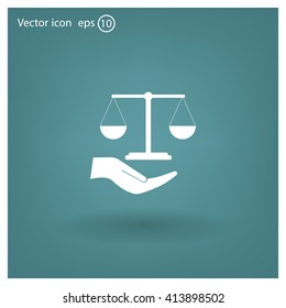 Scales balance icon