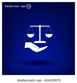 Scales balance icon