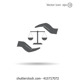 Scales balance icon