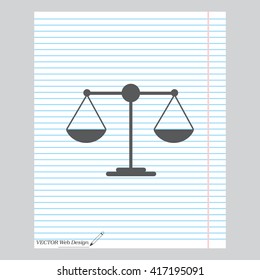Scales balance icon
