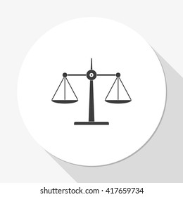 Scales balance icon.