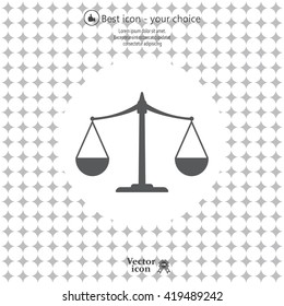 Scales balance icon