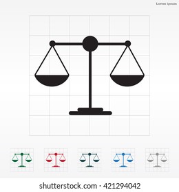 Scales balance icon