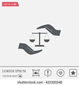 Scales balance icon