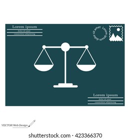 Scales balance icon
