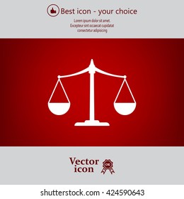 Scales balance icon