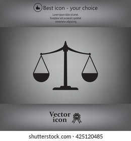 Scales balance icon